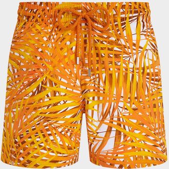 Vilebrequin Mens Palm Leaves Swim Shorts
