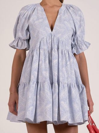 Elan Audrey Mini Dress In Blue