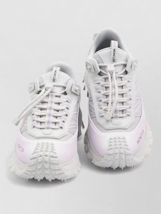 Moncler leather chunky-sole low-top sneakers