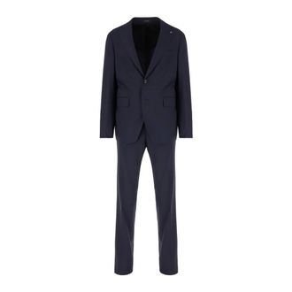 Tagliatore Single Breasted Suits, male, Blue, Size: 2XL Dresses