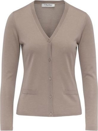 Max Mara Kenya Cardigan - Dames - Vesten - Beige - M - Wol - Truien & Vesten
