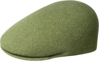 Kangol Ergonomische Cap van Wolmix - Dames - Hoeden - Groen - S - Wol - Accessoires