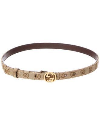 Gucci Interlocking G Canvas Belt
