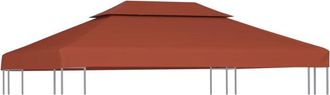 vidaXL Vidaxl - Cubierta Superior De Cenador 2 Niveles Terracota 310 G/m&sup2; 4x3 M Marr&oacute;n
