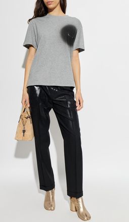 Maison Margiela T-shirt With Logo, Womens, Grey