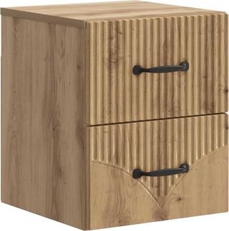 vidaXL Mesita De Noche De Pared Roble Artisan 34,5 X 33 X 40 Cm Vidaxl