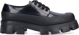 Prada Derby In Pelle Spazzolata