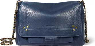 Jerome Dreyfuss Tassen, Dames, Blauw, ONE Size, Leer, Lulu M Bag