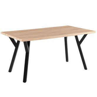 Oviala Mesa de comedor rectangular extensible en madera mdf