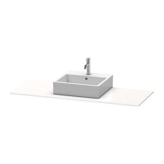 Duravit Consola Duravit Xsquare 060g, 1400x 550 Mm, 1 Recorte A La Izquierda, Color (frente/cuerpo): Perla De Albaricoque Laca De Alto Brillo - Xs060gl1010