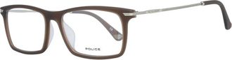 Police Accessoires, Heren, Bruin, ONE Size, Bruine Rechthoekige Optische Monturen