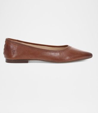 Frye Heather Leather Ballerina Flats