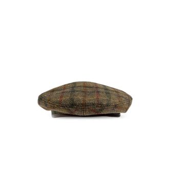 Dsquared2 Checked Pattern Beret - Dames - Hoeden - Groen - M - Katoen - Accessoires
