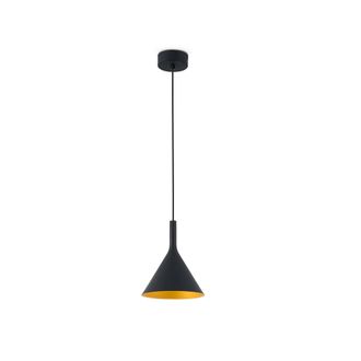 Netlighting Pam LED Small Dome Ceiling Pendant Light Black Gold