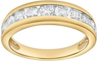 LuvMyJewelry Eterna 1.00 Cts Natural Diamond Band 14K Gold Ring in 14K Yellow Gold at Nordstrom, Size 7