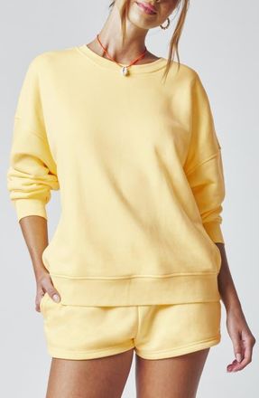 Florence By Mills Cozy Crush Oversize Sweatshirt in Popcorn at Nordstrom, Size Xx-Small