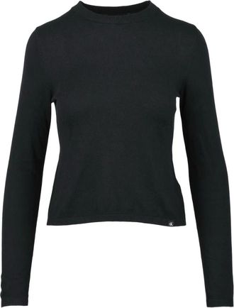 Calvin Klein Jeans Truien & Vesten, Dames, Zwart, S, Katoen, Sottogiacca