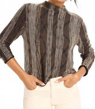 Nic+Zoe Ombre Pixel Knit Sweater In Neutral Mutli