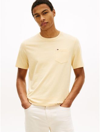Tommy Hilfiger Mens Everyday Pocket T-Shirt - Yellow - XXXL
