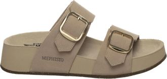 Mephisto Bayane Sandvel - Dames - Sandalen - Beige - 37 EU - Leer - Schoenen