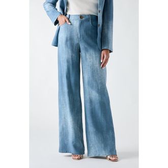 Marciano Jen Denim Effect Pants in Fbge-Open at Nordstrom, Size 0 Us