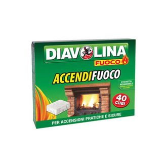 Diavolina Diavolina - Accendifuoco 40 fuoco cubetti 40 (24 pezzi)