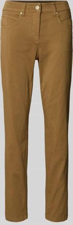 Luisa Cerano Luisa Cerano Hose mit rückseitigen Teilungsnähten in Camel, Größe 36