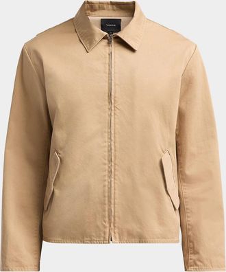 Vince Men & apos;s Brushed Twill Full-Zip Shirt Jacket