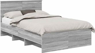 vidaXL Estructura De Cama Sonoma Gris 120 X 190 Cm Vidaxl