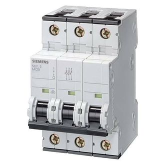 SIEMENS Interruptor Autom&aacute;tico 400v 6ka, 3-polos, C, 20a, T=70mm, 5sy63207