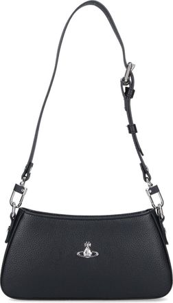 Vivienne Westwood Tasha Shoulder Bag In Black Fabric