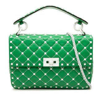 Valentino Pre-owned Valentino Medium Nappa Rockstud Spike Satchel Ladies SEVBZB0F6RBGEVGM