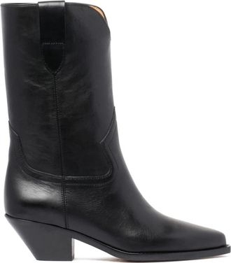 Isabel Marant Dahope Leren Laarzen - Dames - Cowboylaarzen - Zwart - 41 EU - Leer - Schoenen