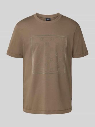 Joop T-Shirt mit Motiv-Print in Beige, Gr&ouml;&szlig;e L