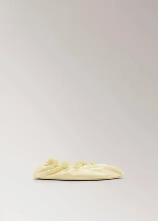 Mango Ballerine raso gomma giallo pastello - Donna - 36 - MANGO