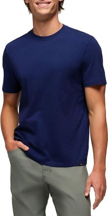 Prana Everyday Short Sleeve Regenerative Organic Cotton T-Shirt in Capulet Blue at Nordstrom, Size Xx-Large