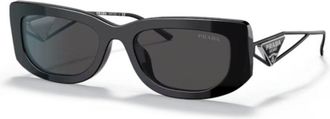 Prada 0pr 14ys Rectangular Acetate Sunglasses