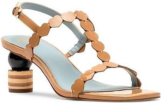 Frances Valentine Kiki Heart Strap Sandal in Camel at Nordstrom, Size 6.5