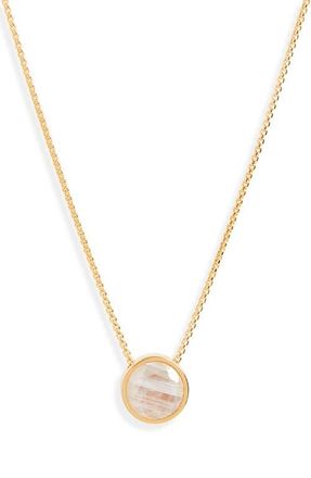 Dean Davidson Knockout Gemstone Pendant Necklace in Moonstone/Gold at Nordstrom