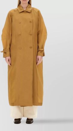Max Mara silk double-breasted coat