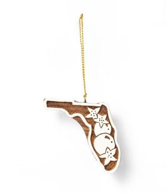 Matr Boomie Florida State Orange Blossom Ornament in Natural at Nordstrom