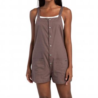 Volcom Stone Strut Romper In Slate Grey