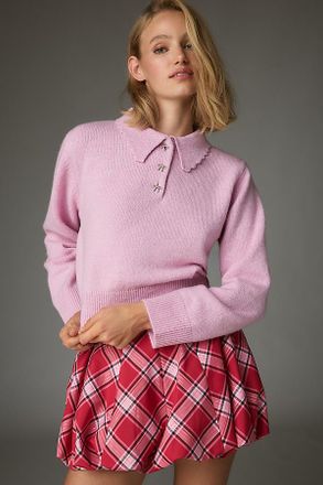 LoveShackFancy Georgeanne Bubble Mini Skirt