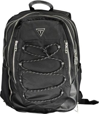 Guess Black Polyamide Men Mens Backpack