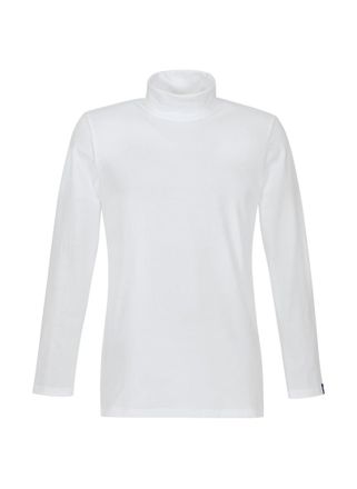 Trigema Rollkragenshirt TRIGEMA TRIGEMA Rollkragenshirt, Herren, Gr. XXL, weiss (wei&szlig;), Feinstrick, 95% Baumwolle, 5% Elastan, Basic, normal, ohne Ausschnitt,