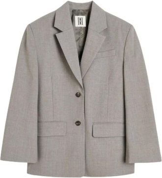 By Malene Birger Jassen, Dames, Grijs, M, Wol, Liva Blazer