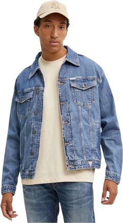 Guess Denim Jassen - Heren - Spijkerjassen - Blauw - L - Denim - Jassen