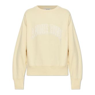 Anine Bing Harry Shrunken Sweatshirt - Dames - Sweatshirts - Geel - XS - Katoen - Hoodies & sweatvesten