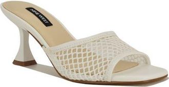 Nine West Cabana Slide Sandal in White at Nordstrom, Size 9.5