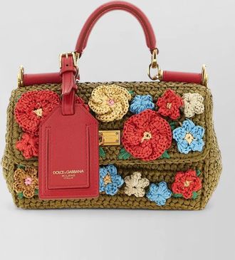 Dolce & Gabbana sicily mini shoulder bag floral crochet